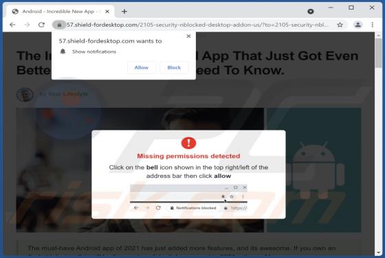 Shield-fordesktop.com Werbung