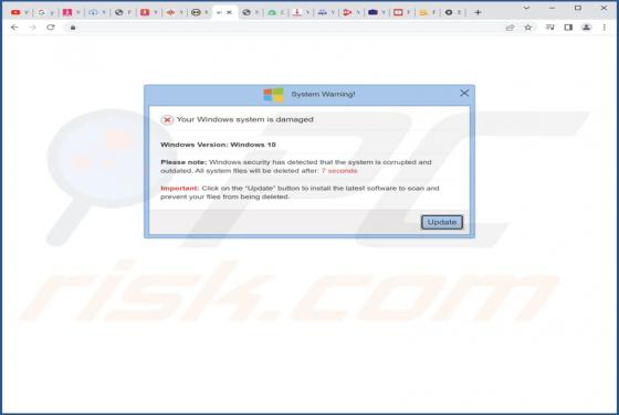 Windows Firewall Has Detected That Your Windows Is Damaged And Irrelevant POP-UP-Betrug
