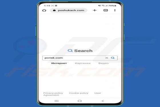 Poshukach.com Weiterleitung (Android)