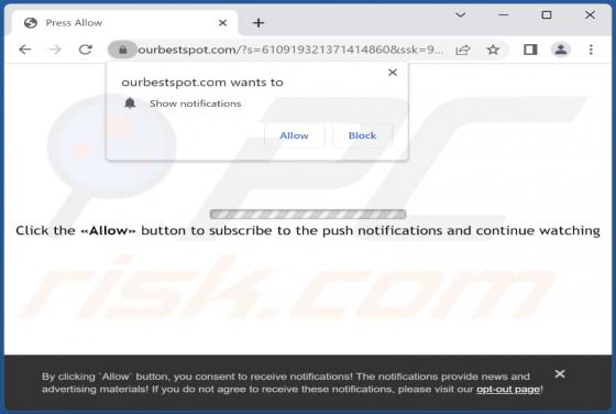 Ourbestspot.com Werbung