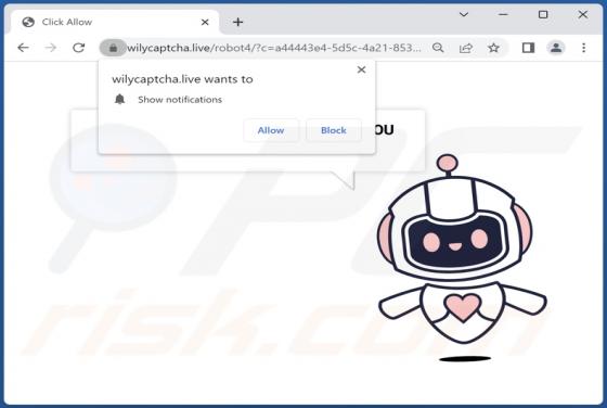 Wilycaptcha.live Werbung