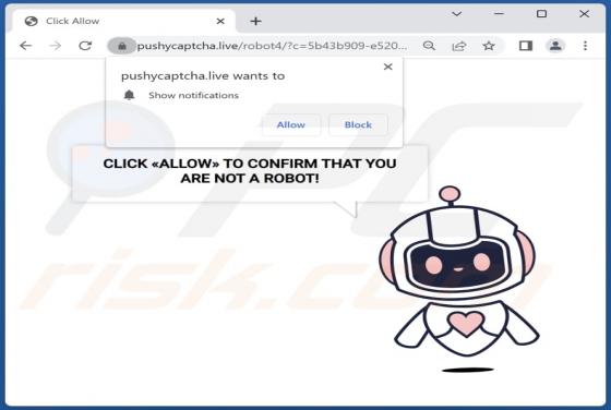 Pushycaptcha.live Werbung