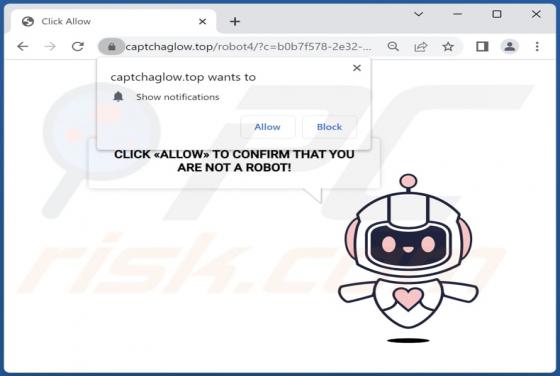 Captchaglow.top Werbung