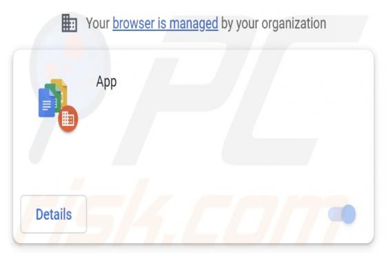 App Extension Browserentführer