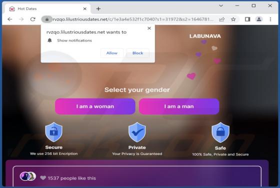 Lilustriousdates.net Werbung