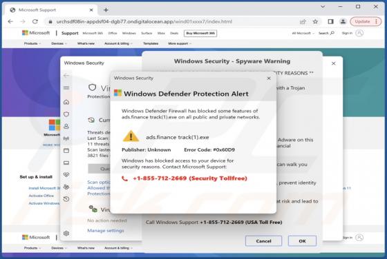 Ads.financetrack(1).exe POP-UP Betrug