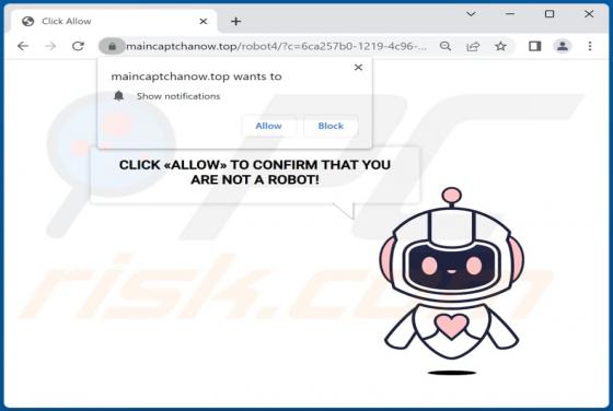 Maincaptchanow.top Werbung