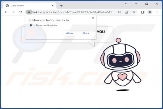 Linkforcaptcha.top Werbung