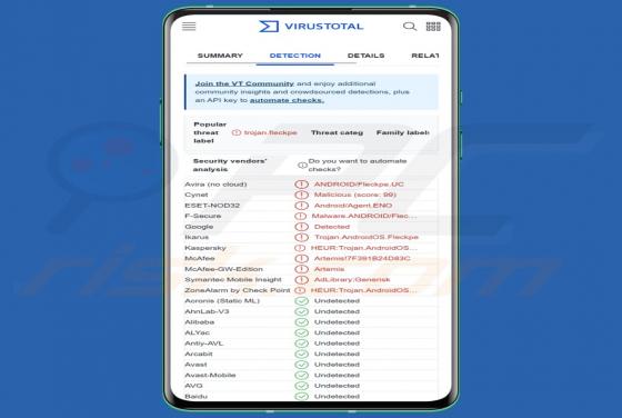 Fleckpe Trojaner (Android)