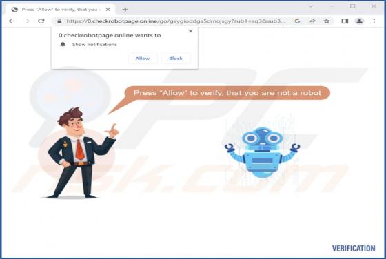 Checkrobotpage.online Werbung