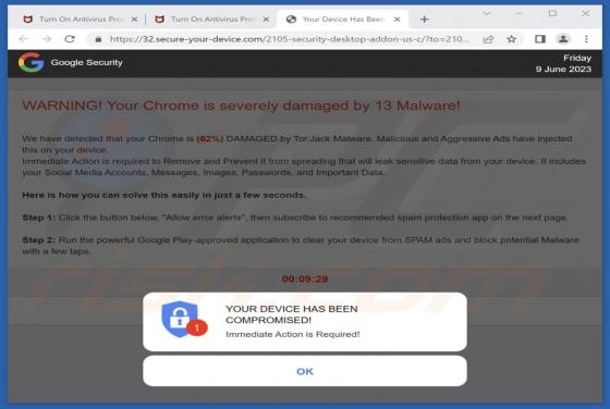 Secure-your-device.com Werbung