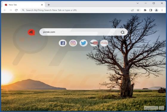MyThing Search New Tab Browserentführer