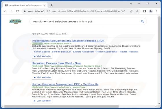 Searchtabs.io Weiterleitung