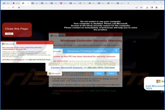 Our Security Scans Have Detected Potential Vulnerabilities POP-UP-Betrug