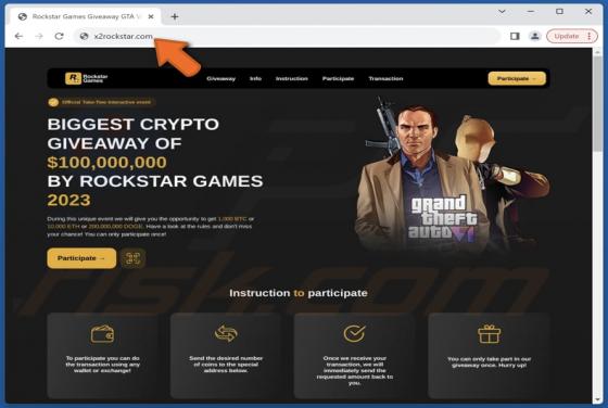 Grand Theft Auto (GTA) VI Crypto Giveaway Betrug