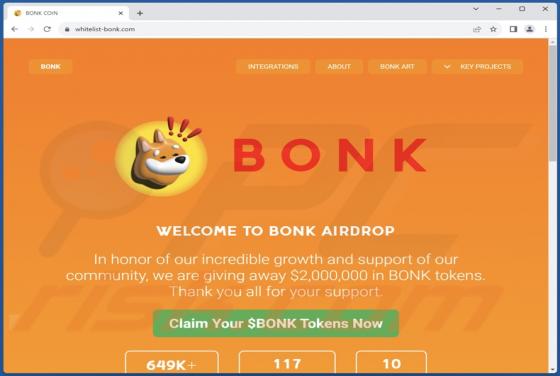 Bonk Coin Airdrop Giveaway Betrug