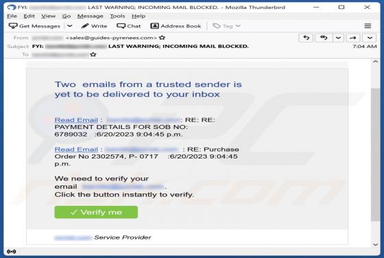 Emails From A Trusted Sender Betrug
