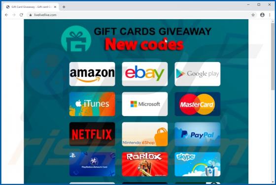 Gift Card Giveaway Betrug
