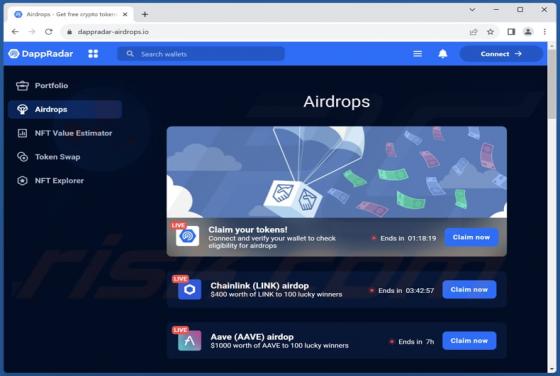 DappRadar Airdrops Betrug