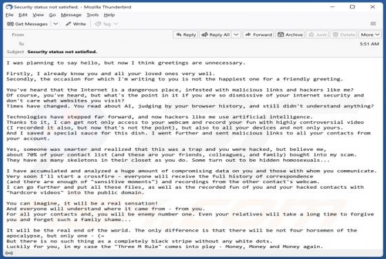Internet Is A Dangerous Place Email Betrug