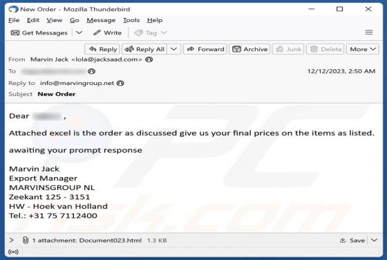 Final Price Email Betrug