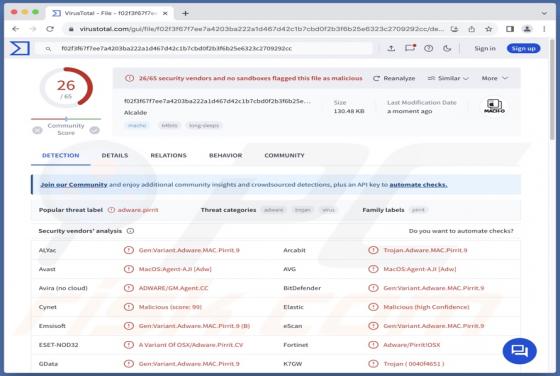 Alcalde.app Adware (Mac)
