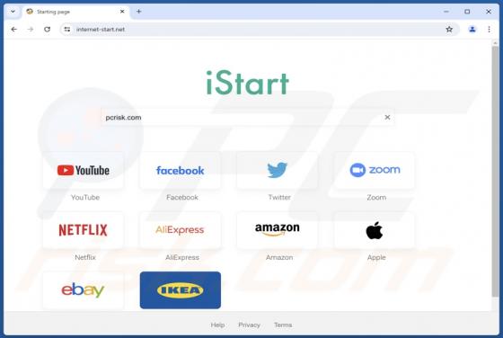 Internet-start.net Werbung