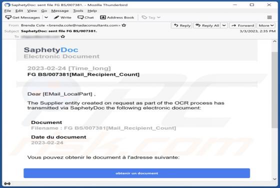 SaphetyDoc Email Betrug