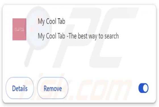 Weiterleitung zu search.mycooltab.com