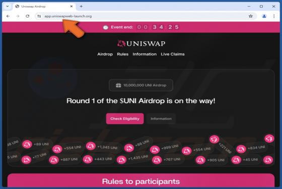 Uniswap ($UNI) Airdrop Betrug