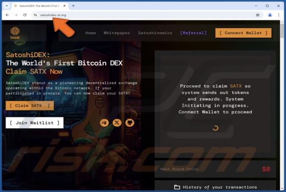 Claim SatoshiDEX (SATX) Betrug