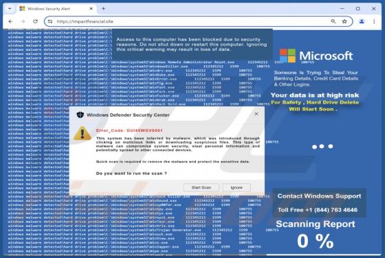 Error_Code: GUI45WGV0001 POP-UP Betrug