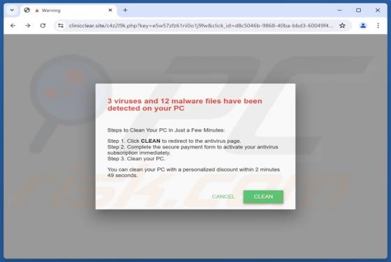 Viruses And Malware Files Have Been Detected POP-UP Betrug
