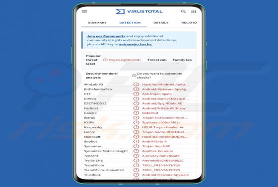 PhantomCard Banking Trojaner (Android)