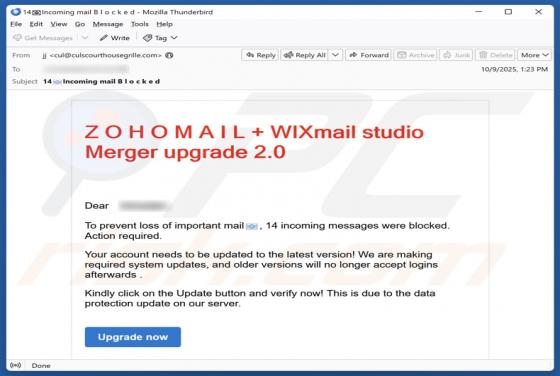 Zoho Mail + Wix Mail Studio Merger Upgrade Betrug