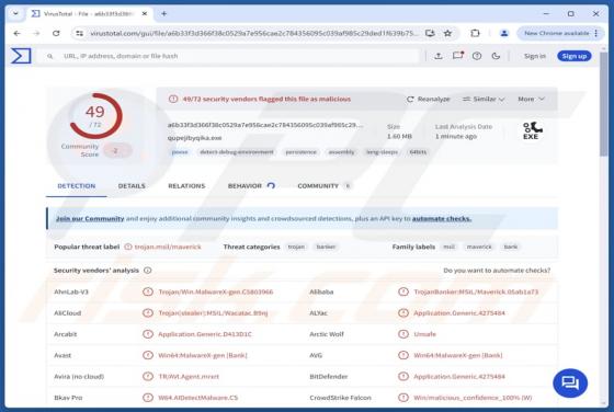 Maverick Banking Trojaner