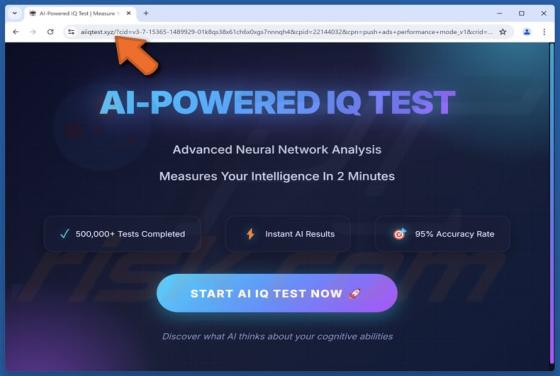 AI-POWERED IQ TEST Betrug