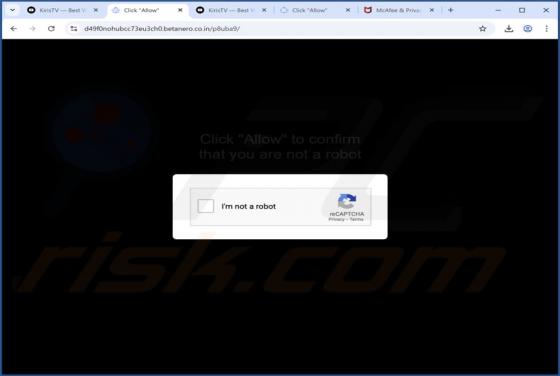 Betanero.co.in Werbung