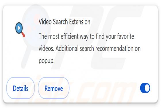 Video Search Extension Browserentführer