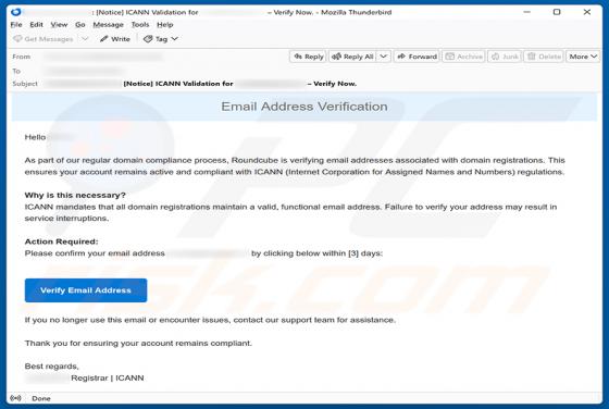 Roundcube Domain Registration Email Verification Betrug
