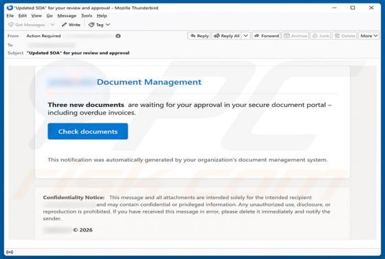 Documents Are Waiting For Your Approval E-Mail-Betrug