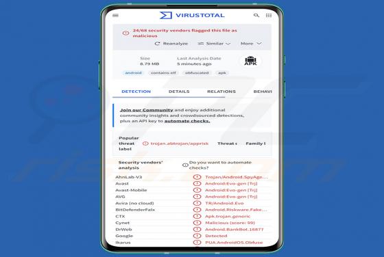 RemControl Banking-Trojaner (Android)