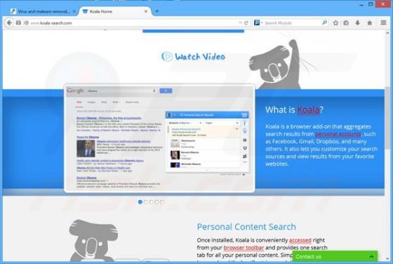 Koala Personal Search Werbung