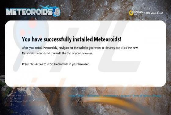Meteoroids Werbung