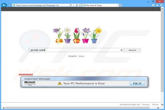 MySearchPage.net Browserentführer