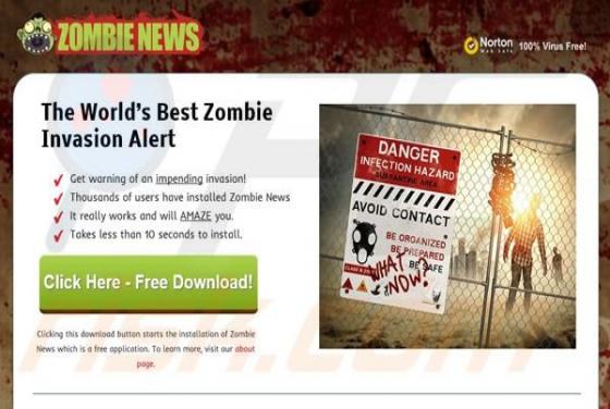 Zombie News werbefinanzierte Software