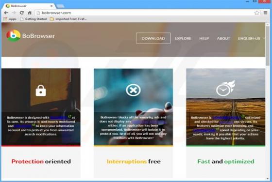 BoBrowser Werbung