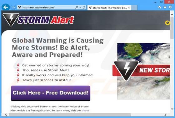 Storm Alert Werbefinanzierte Software