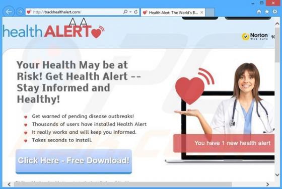 Health Alert Werbefinanzierte Software