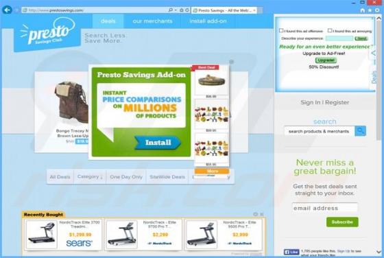 PrestoSavings Werbung
